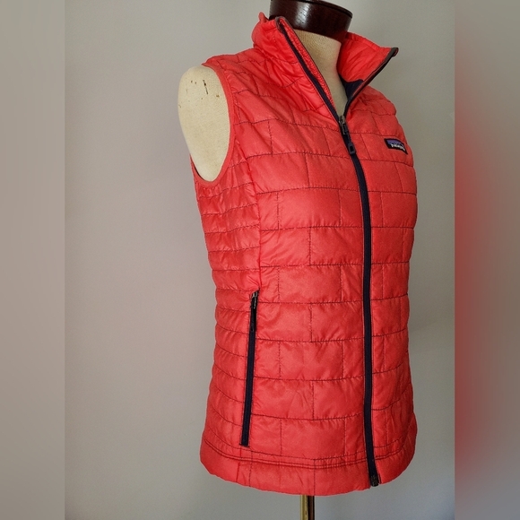 Patagonia Nano Puff Vest orange.  Size xs - Picture 2 of 8
